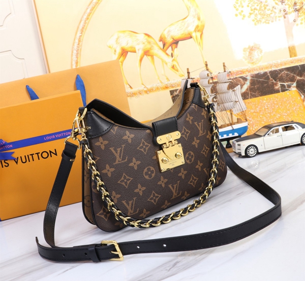 ルイヴィトンバッグ側面デザイン